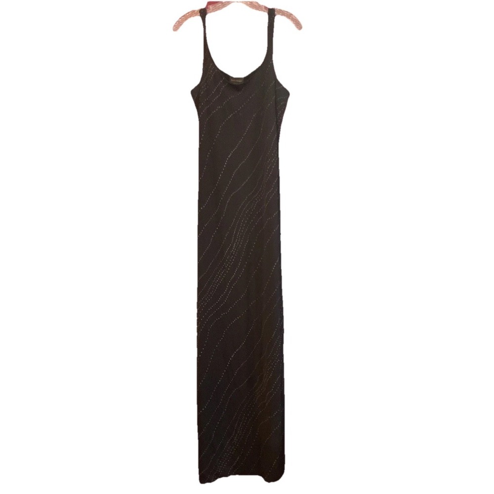Banana Republic Sz L Maxi Dress Strappy Geo Flowy Whimsy Fairy Maxi